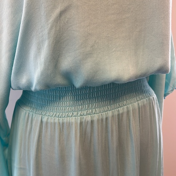 Babaton teal xs smocked dress - Picture 4 of 7